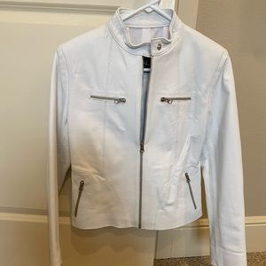 White leather jacket - custom made in Argentina